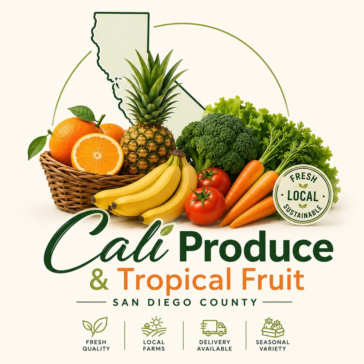 Cali Produce and Tropical Fruit logo